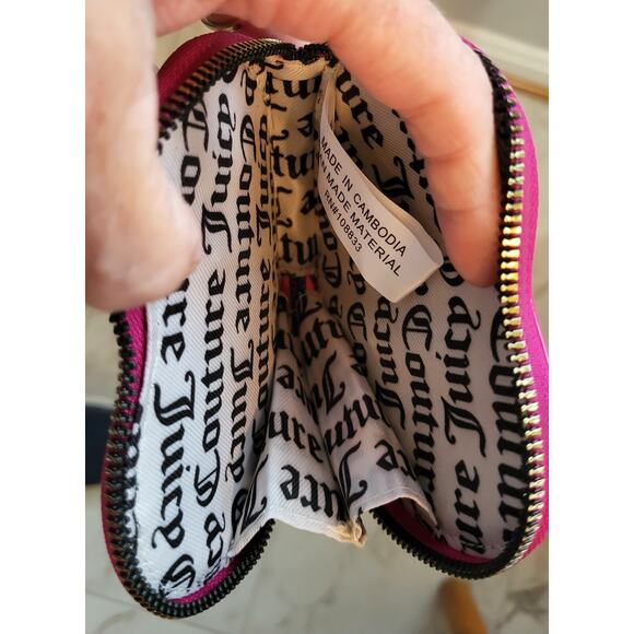 JUICY COUTURE Bag Speedy Satchel - Hot Pink & Matching Wristlet - Picture 7 of 16